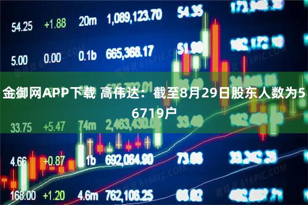 金御网APP下载 高伟达：截至8月29日股东人数为56719户